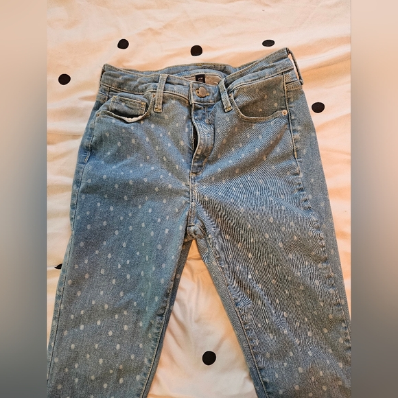 Universal Thread High Rise POLKA DOT Jeans - Picture 1 of 3